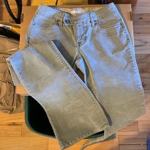 Gap corduroy pant. Size 1. These are very cute. Leg has a small flare.